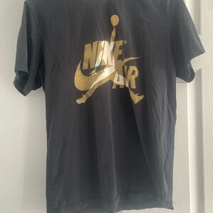 Jordan Black T-Shirt with Red Logo